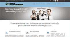 Desktop Screenshot of pharmalogisticspartner.com
